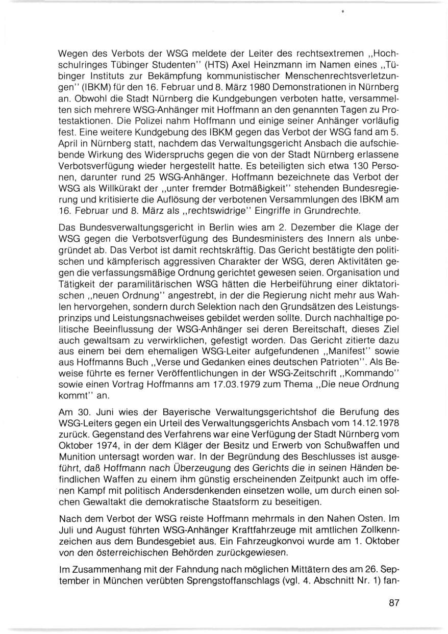 Seite 88 des Verfassungsschutzbericht 1980 Bayern