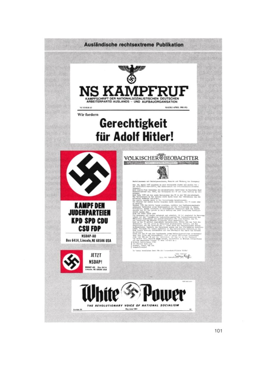 Seite 102 des Verfassungsschutzbericht 1981 Bayern