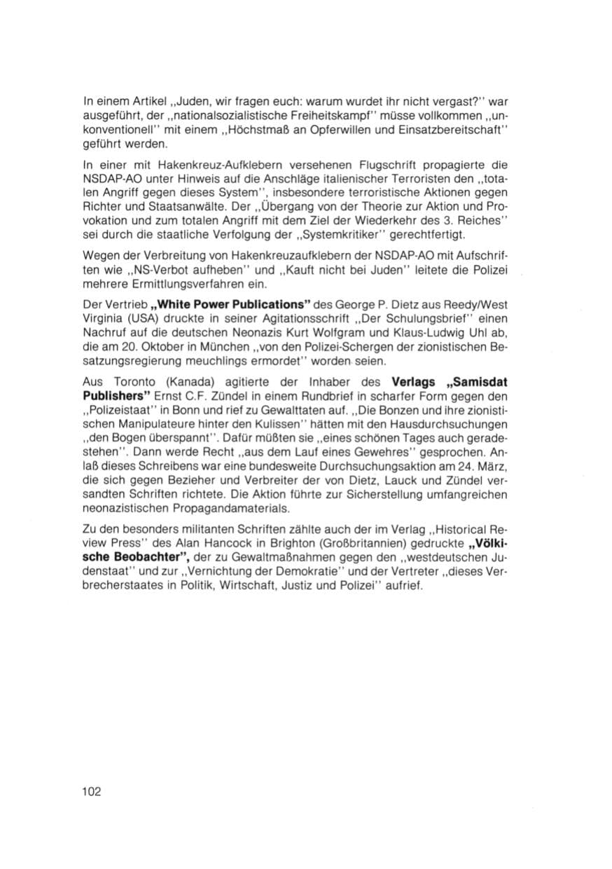 Seite 103 des Verfassungsschutzbericht 1981 Bayern