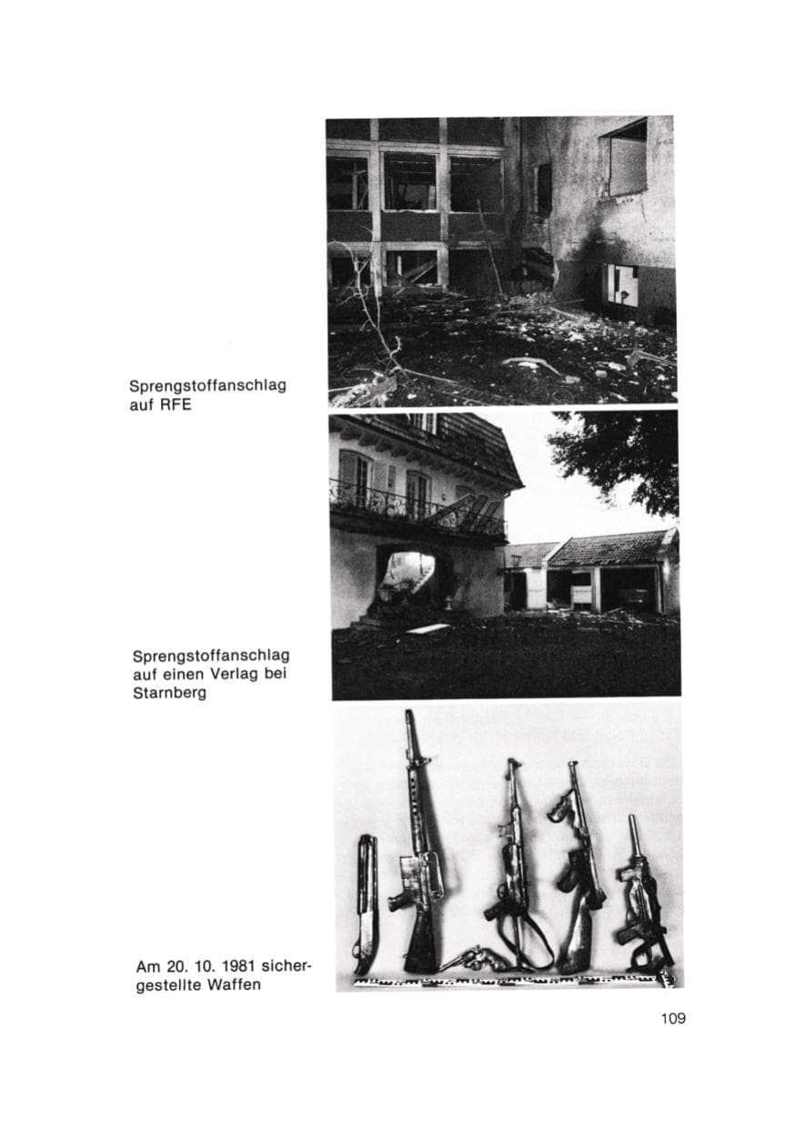 Seite 110 des Verfassungsschutzbericht 1981 Bayern