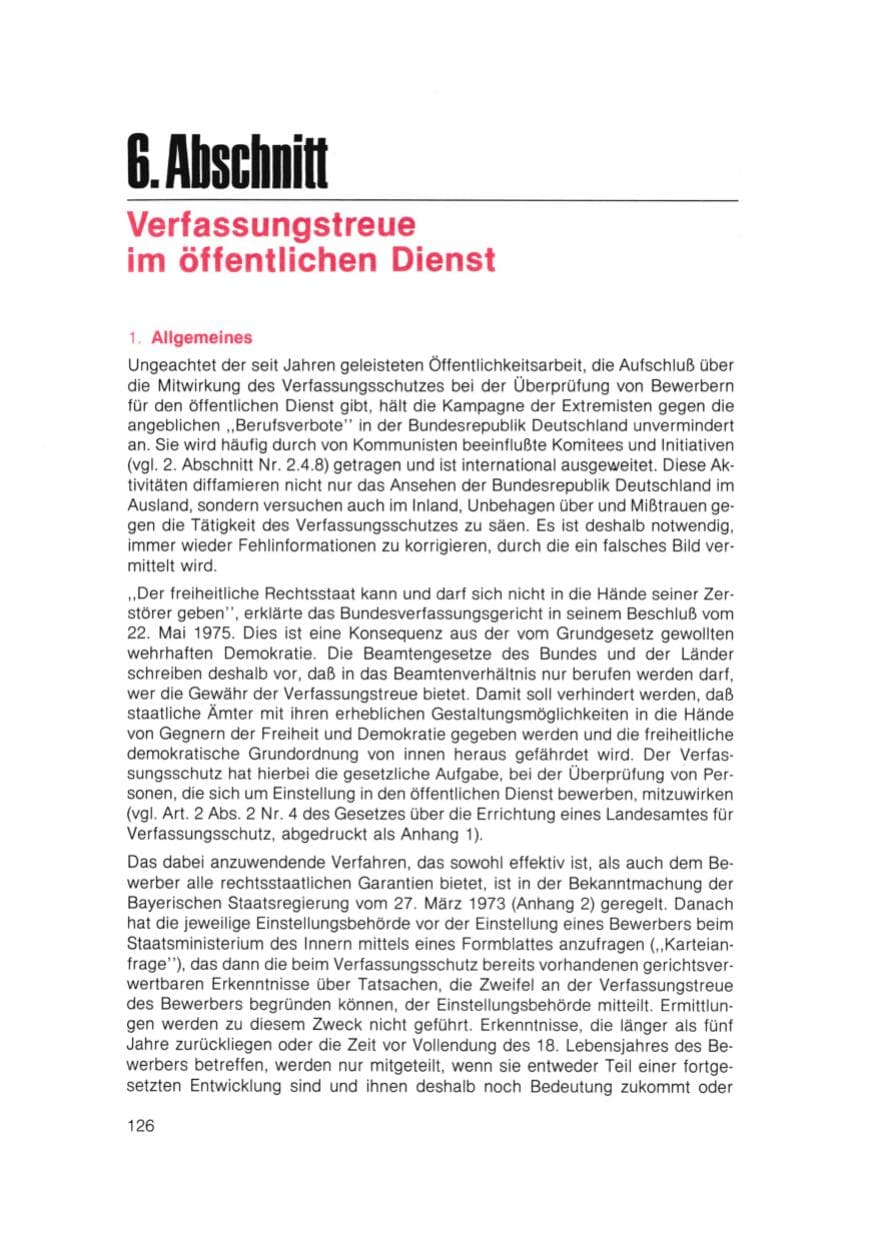 Seite 127 des Verfassungsschutzbericht 1981 Bayern