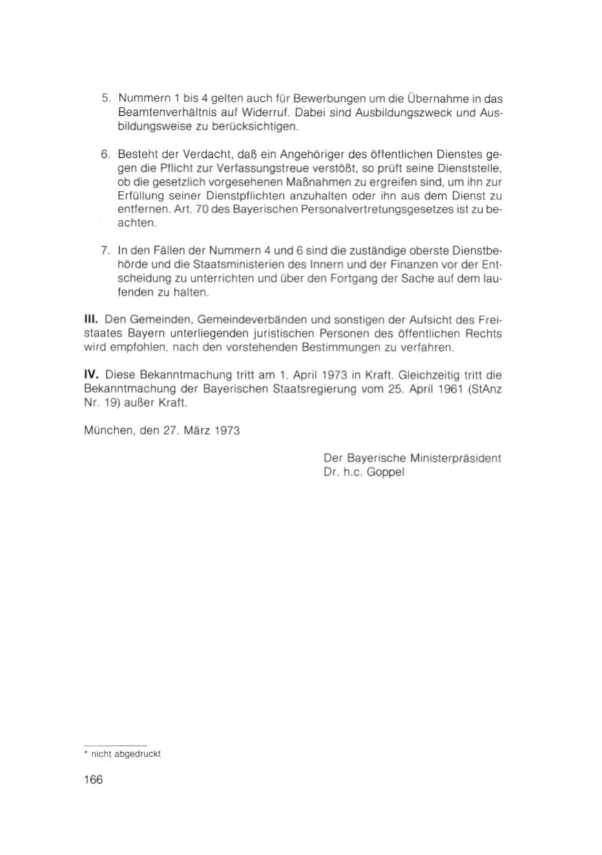 Seite 167 des Verfassungsschutzbericht 1981 Bayern