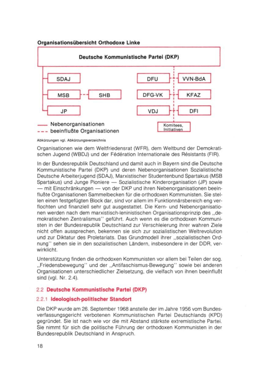 Seite 19 des Verfassungsschutzbericht 1981 Bayern