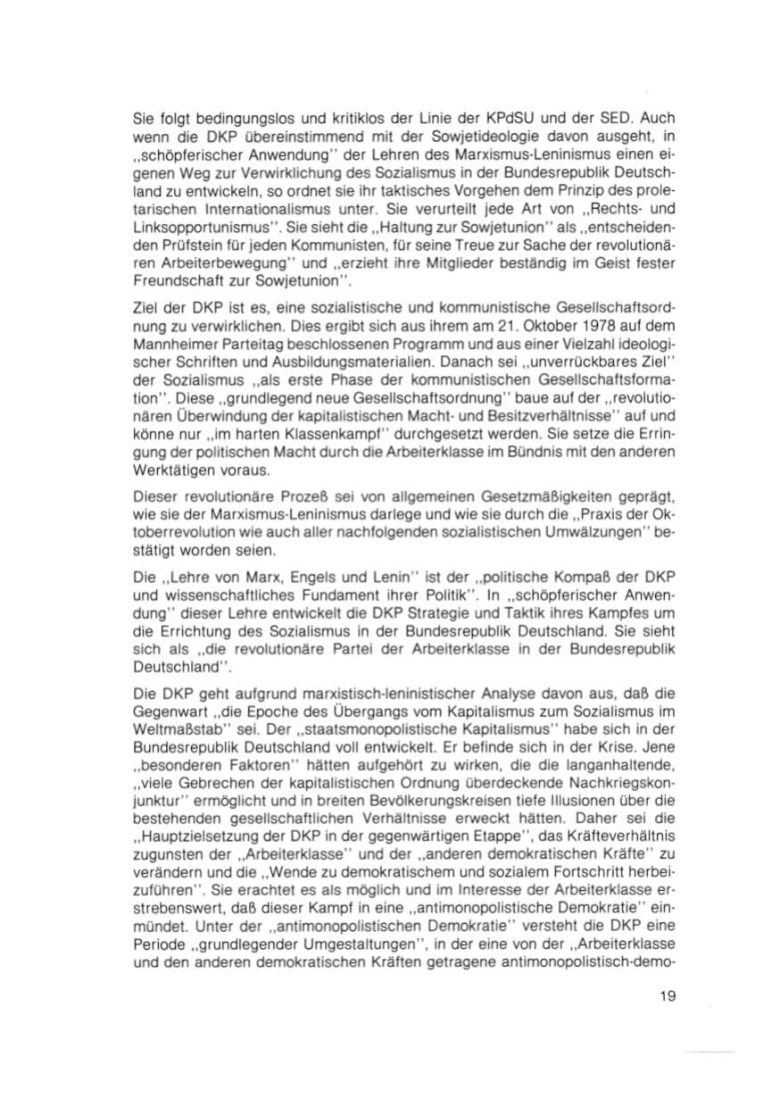 Seite 20 des Verfassungsschutzbericht 1981 Bayern