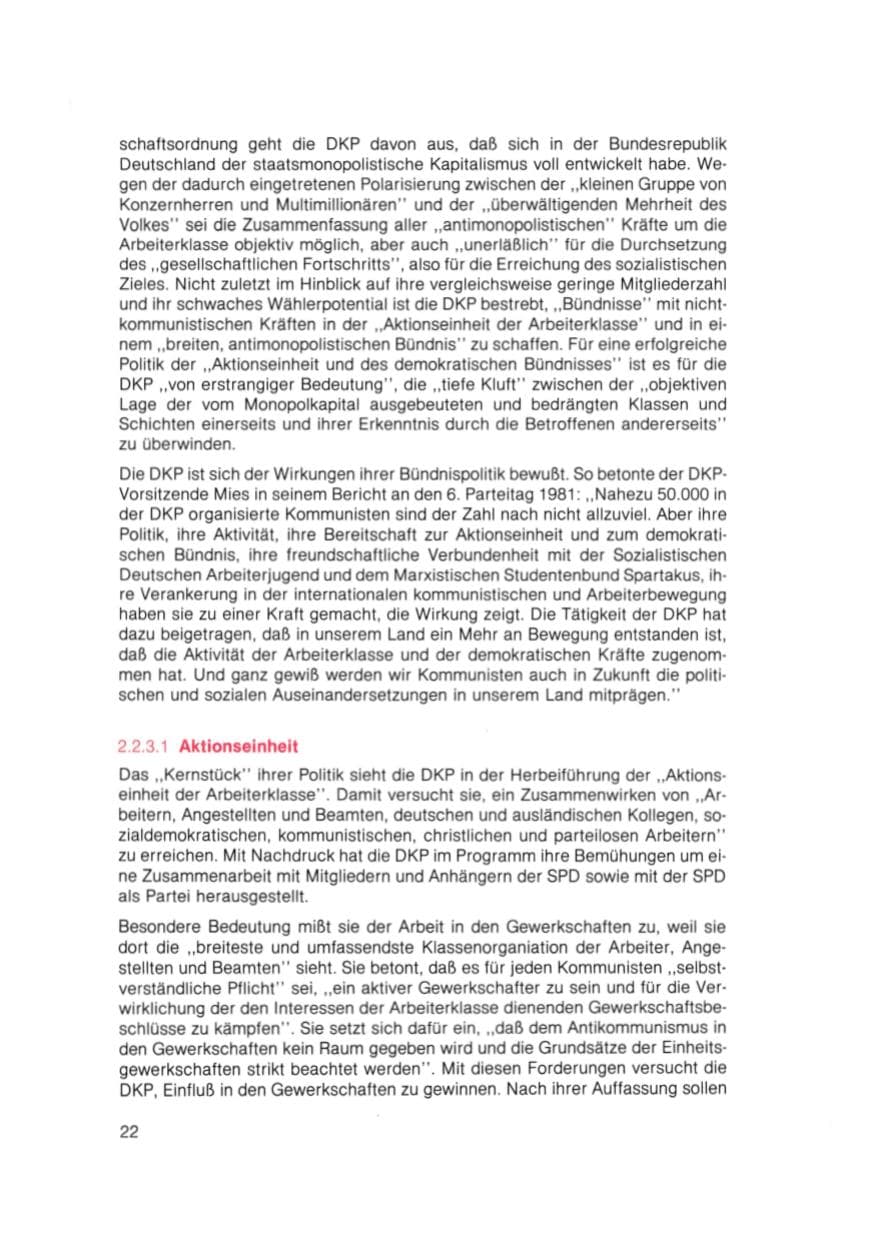 Seite 23 des Verfassungsschutzbericht 1981 Bayern