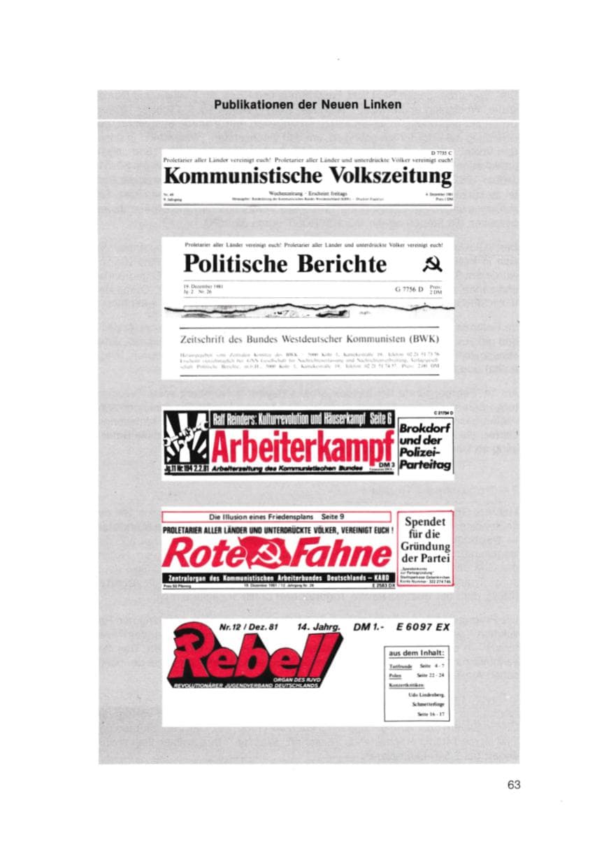 Seite 64 des Verfassungsschutzbericht 1981 Bayern