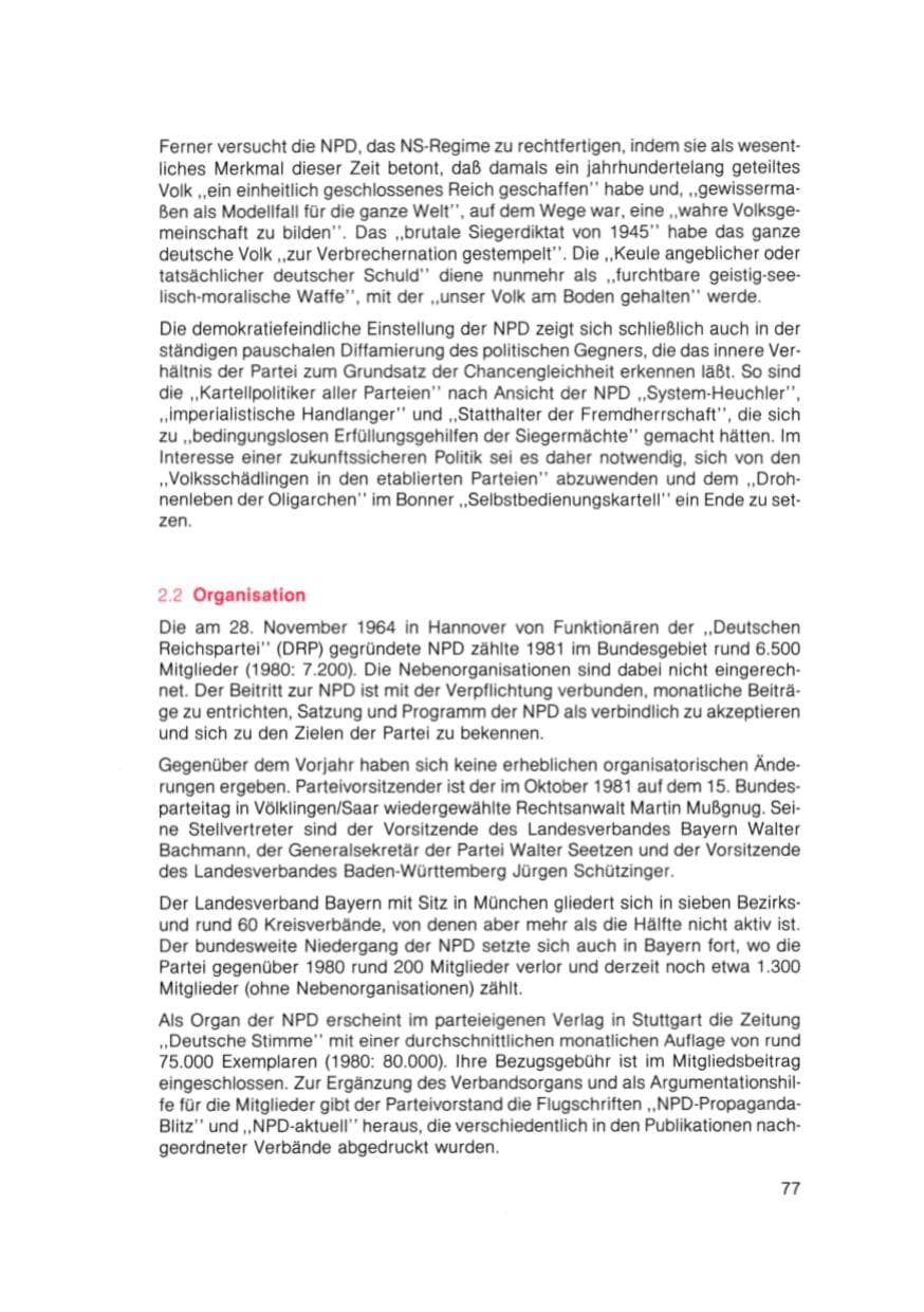 Seite 78 des Verfassungsschutzbericht 1981 Bayern