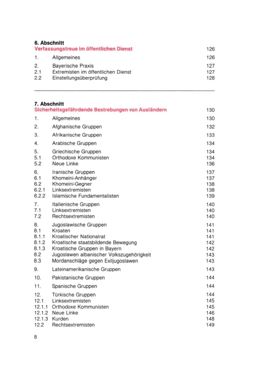 Seite 9 des Verfassungsschutzbericht 1981 Bayern