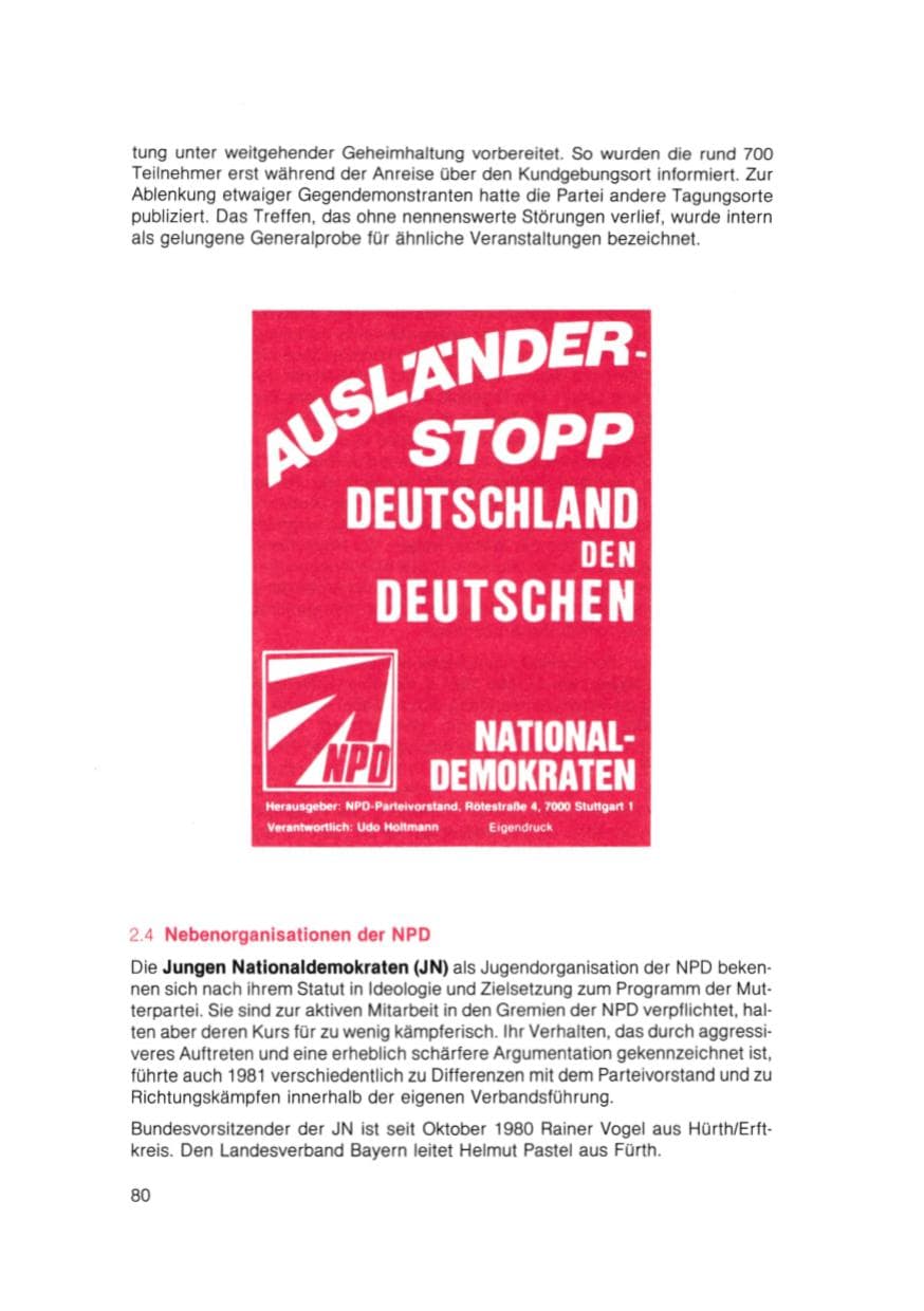 Seite 81 des Verfassungsschutzbericht 1981 Bayern