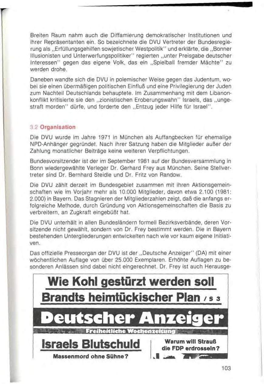 Seite 105 des Verfassungsschutzbericht 1982 Bayern