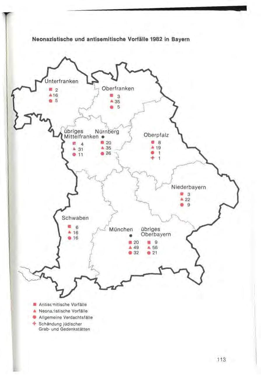 Seite 115 des Verfassungsschutzbericht 1982 Bayern