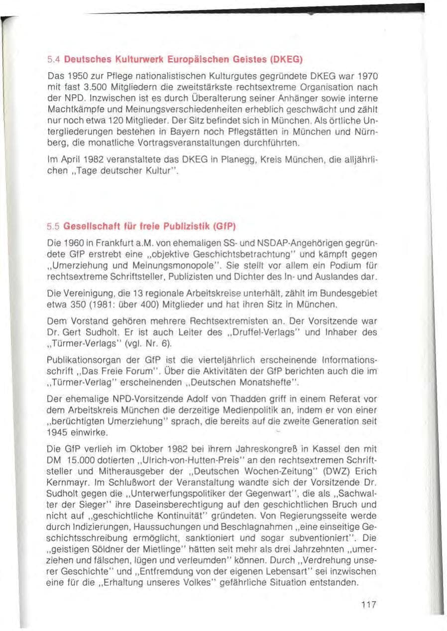 Seite 119 des Verfassungsschutzbericht 1982 Bayern