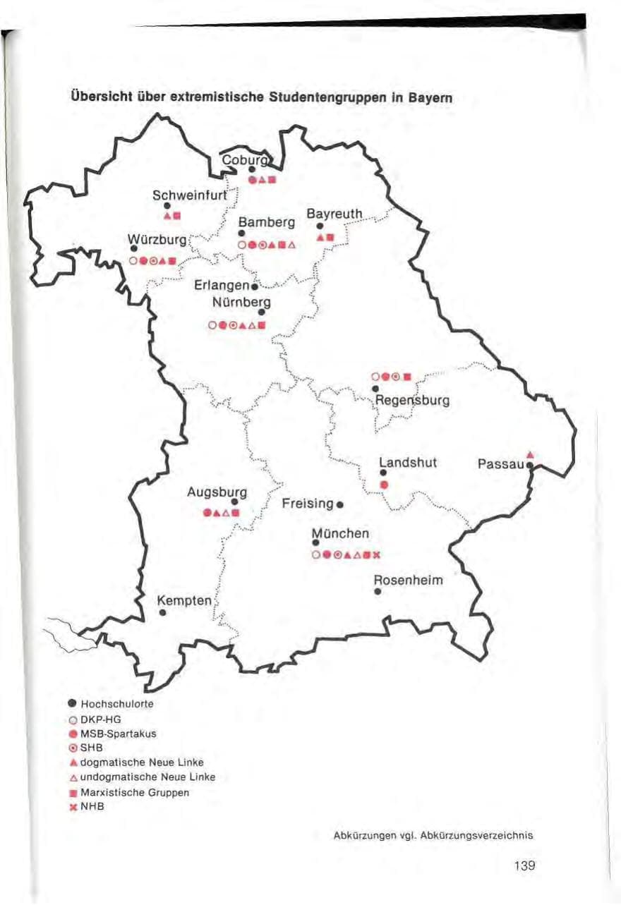 Seite 141 des Verfassungsschutzbericht 1982 Bayern