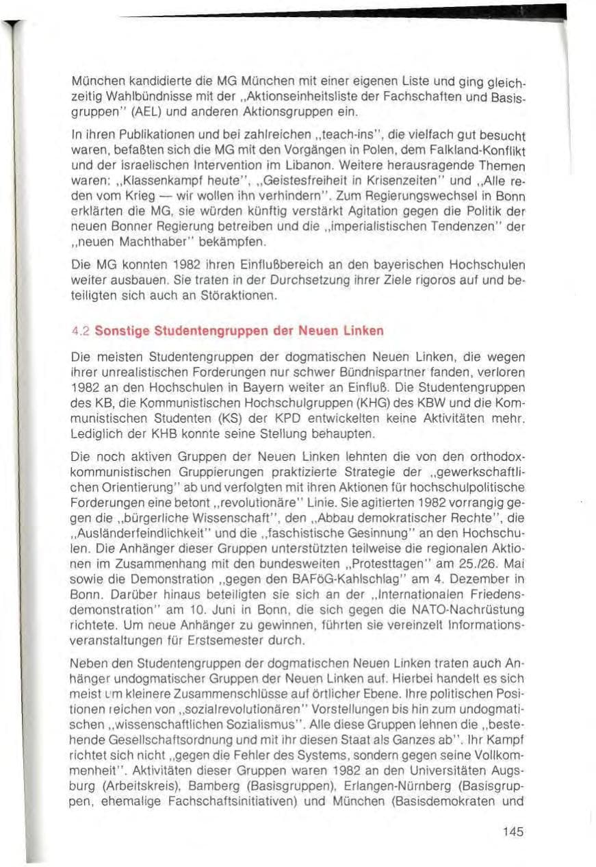 Seite 147 des Verfassungsschutzbericht 1982 Bayern
