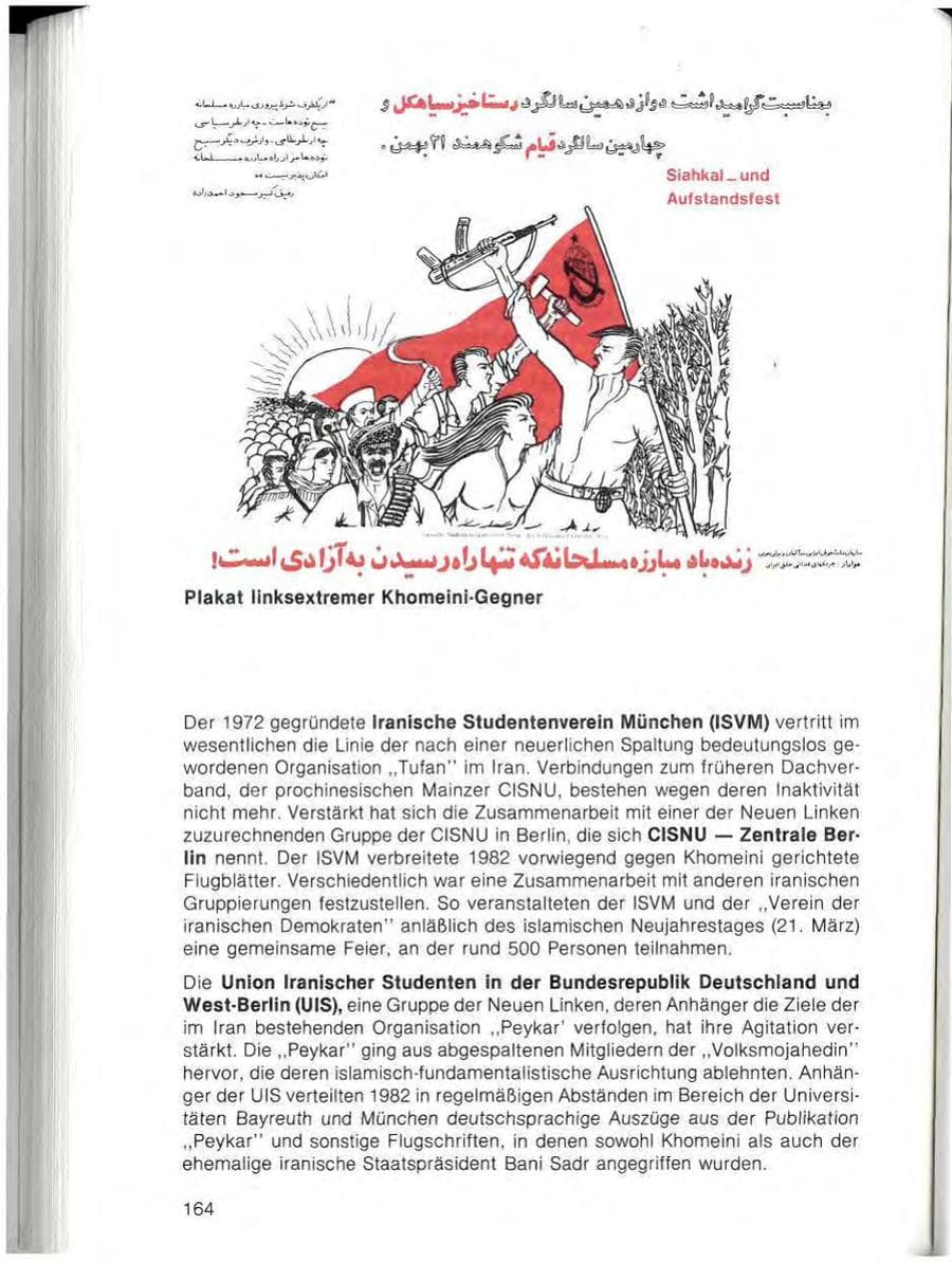 Seite 166 des Verfassungsschutzbericht 1982 Bayern