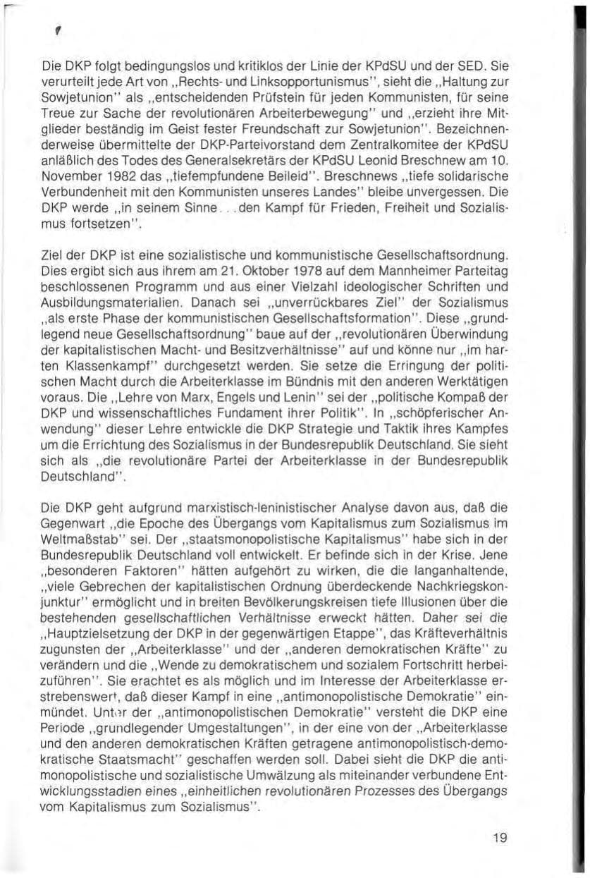 Seite 21 des Verfassungsschutzbericht 1982 Bayern