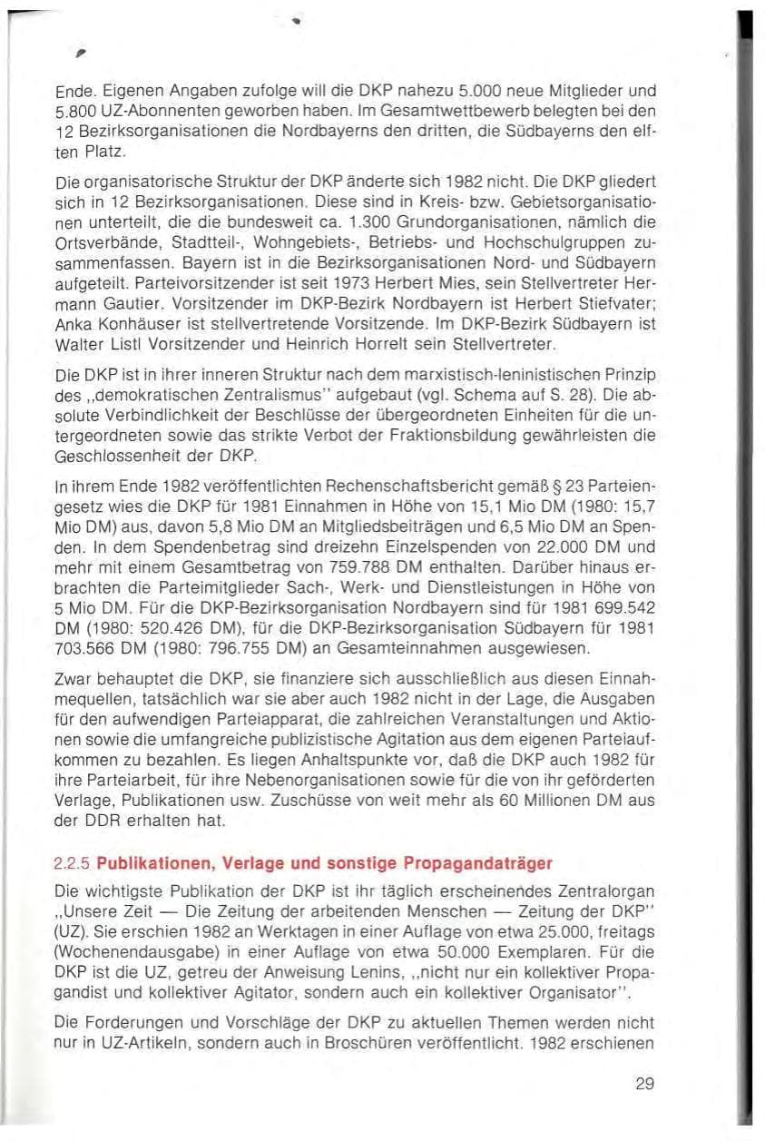 Seite 31 des Verfassungsschutzbericht 1982 Bayern