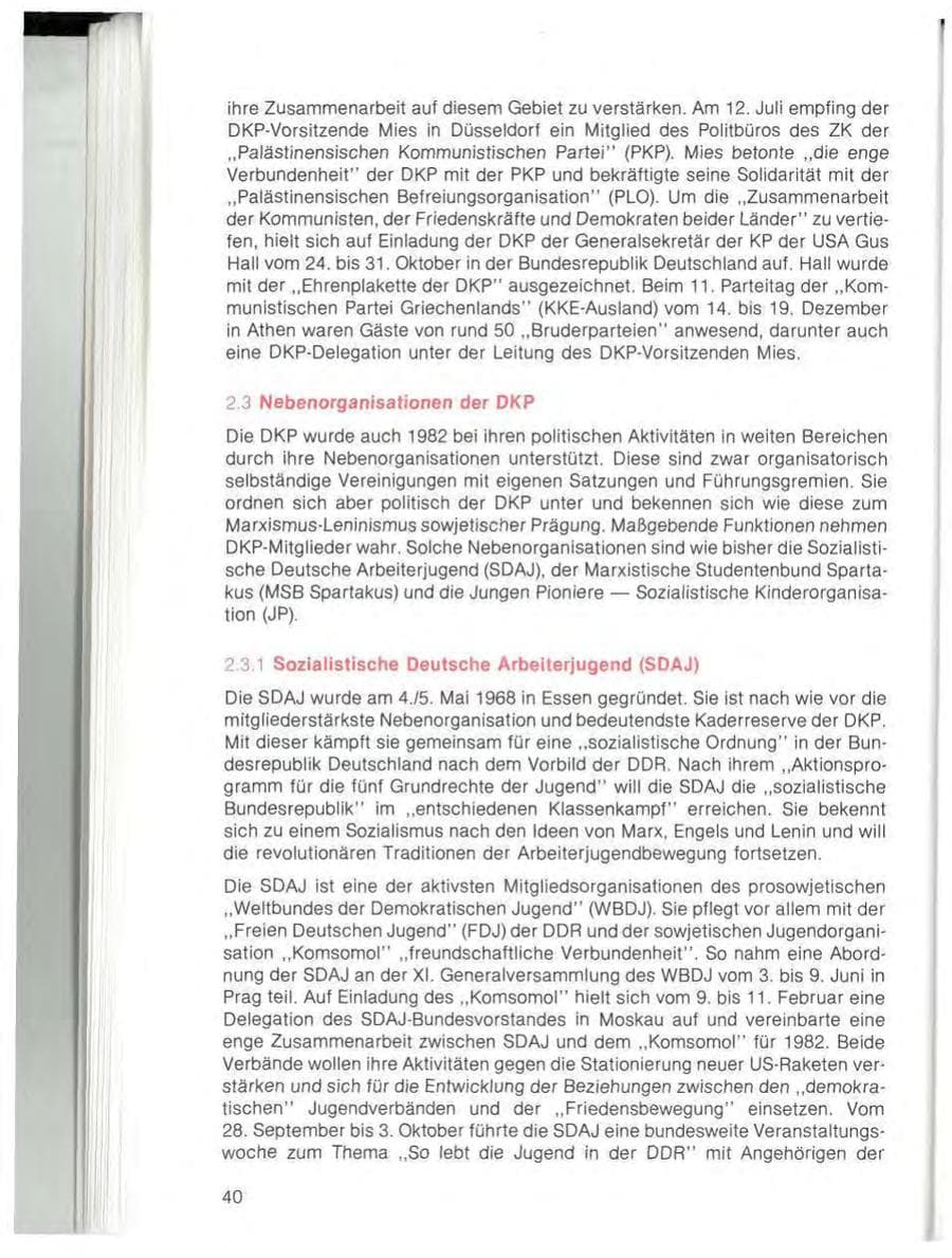Seite 42 des Verfassungsschutzbericht 1982 Bayern