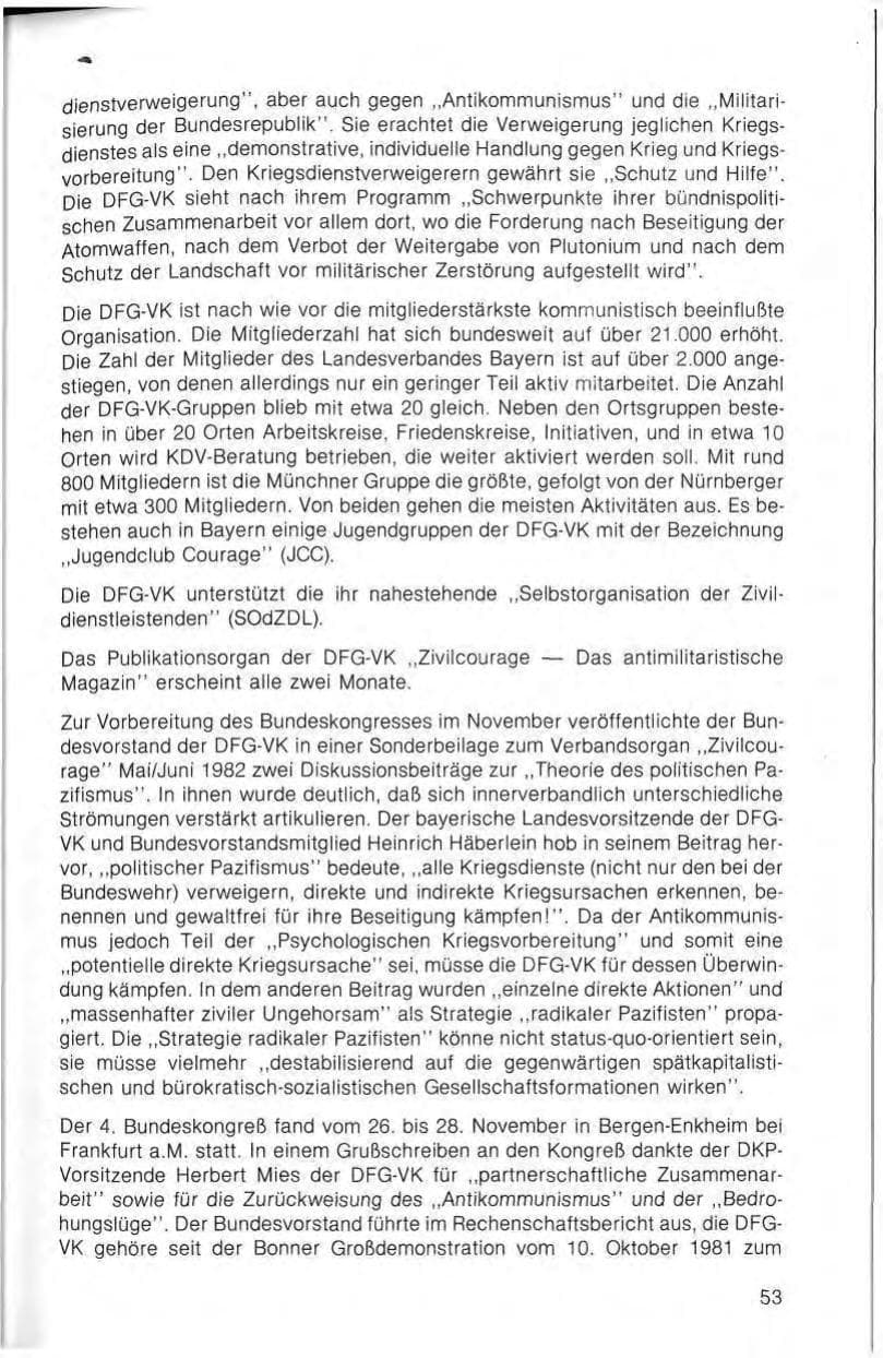 Seite 55 des Verfassungsschutzbericht 1982 Bayern