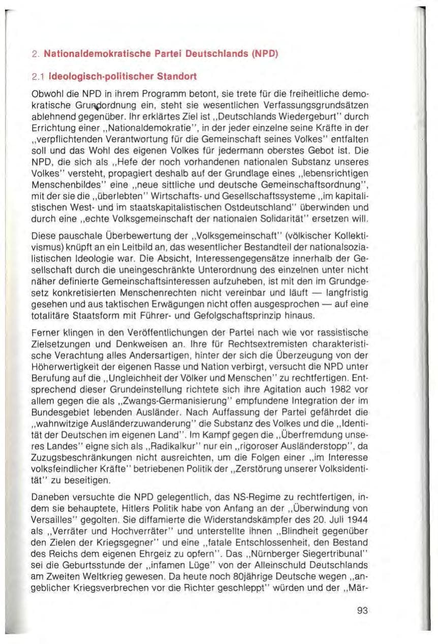 Seite 95 des Verfassungsschutzbericht 1982 Bayern