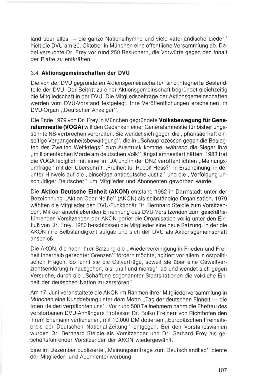 Seite 107 des Verfassungsschutzbericht 1983 Bayern