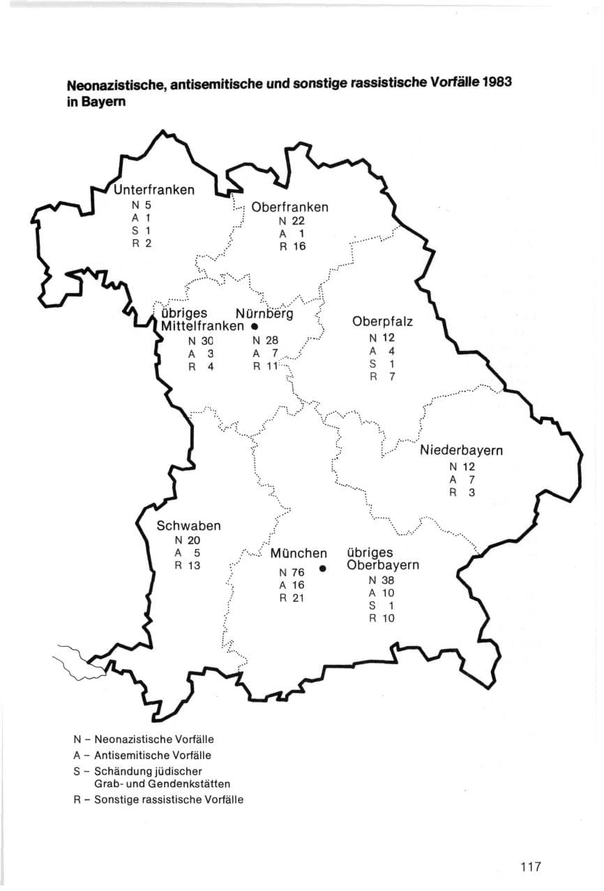 Seite 117 des Verfassungsschutzbericht 1983 Bayern