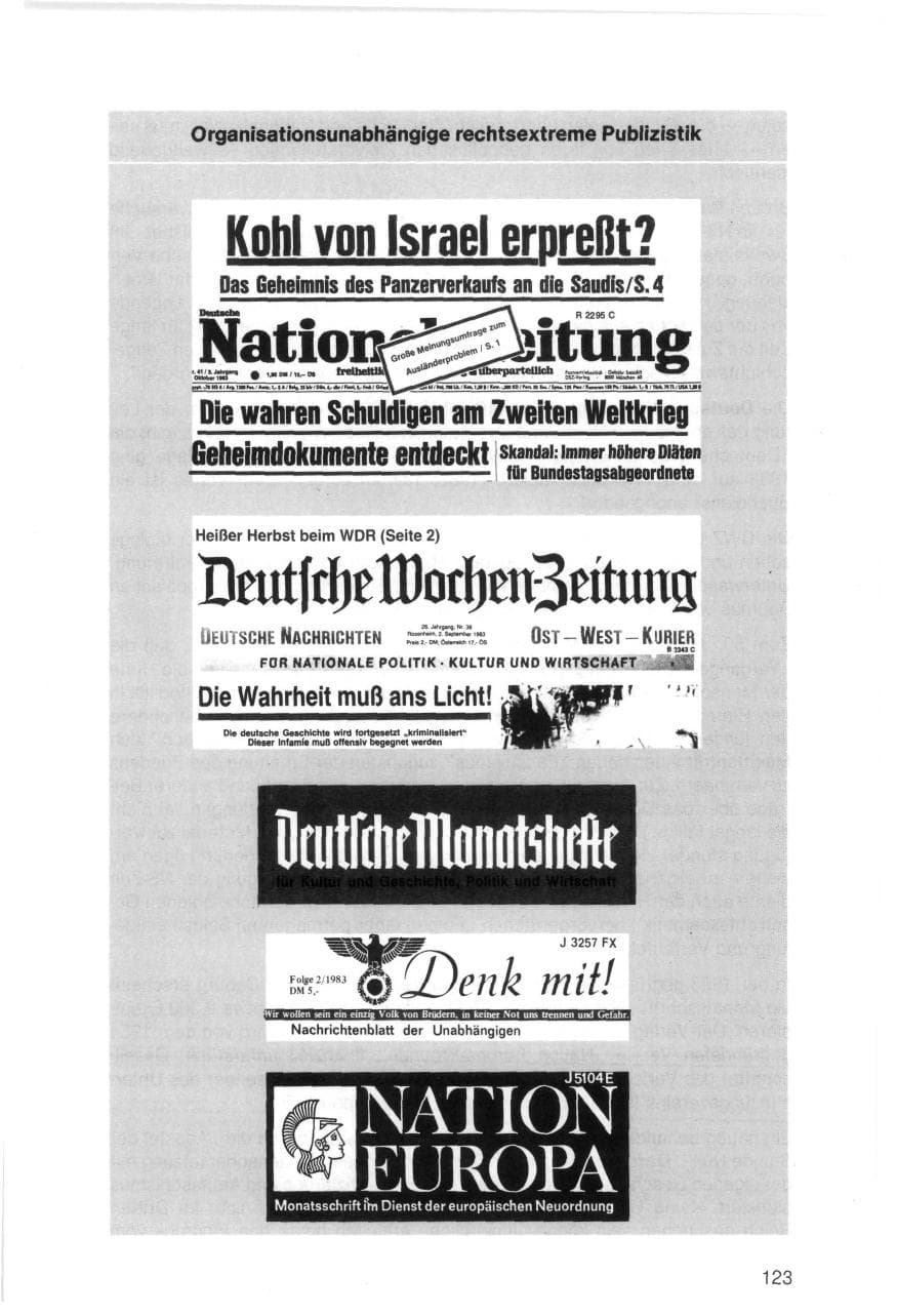 Seite 123 des Verfassungsschutzbericht 1983 Bayern