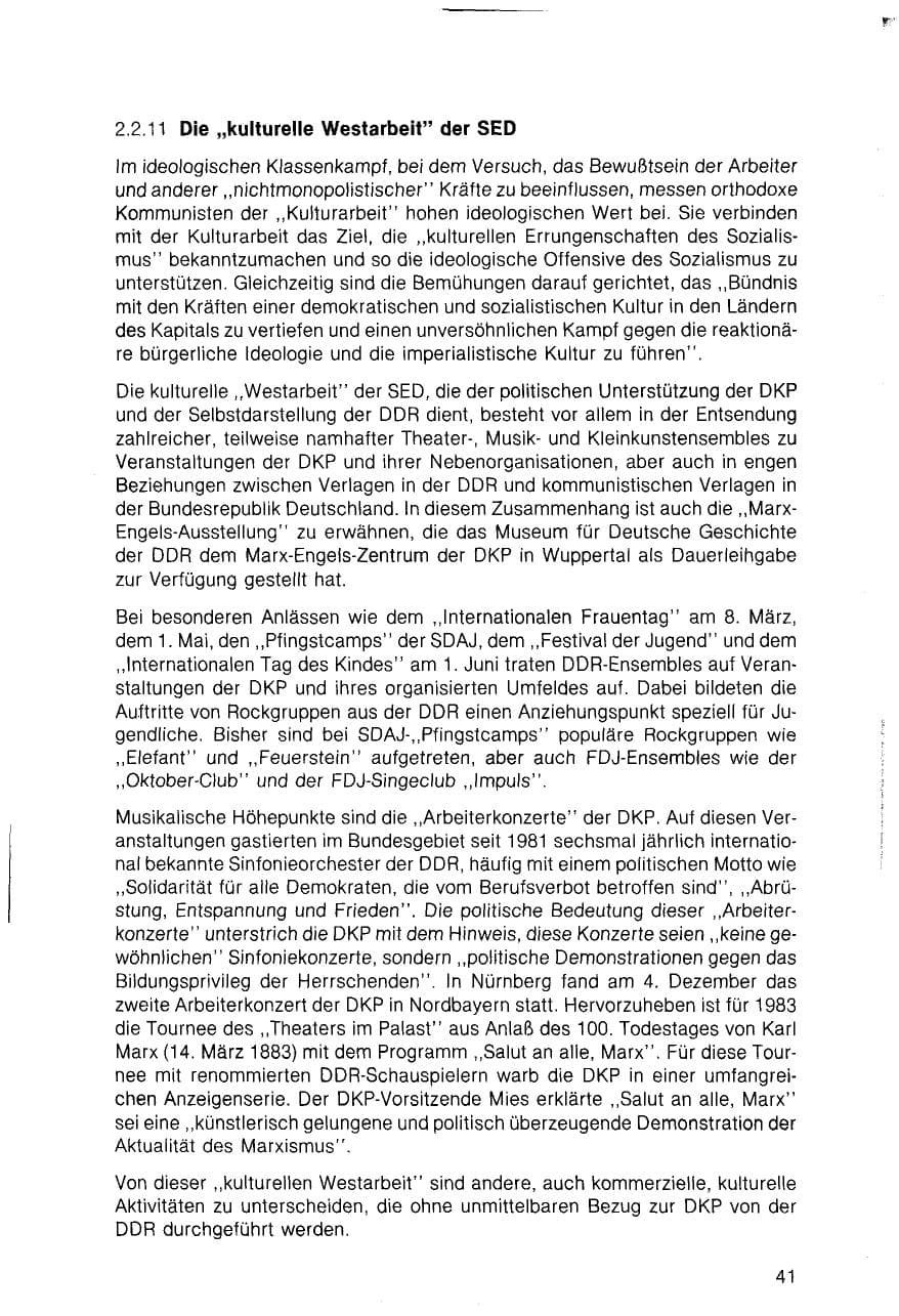 Seite 41 des Verfassungsschutzbericht 1983 Bayern