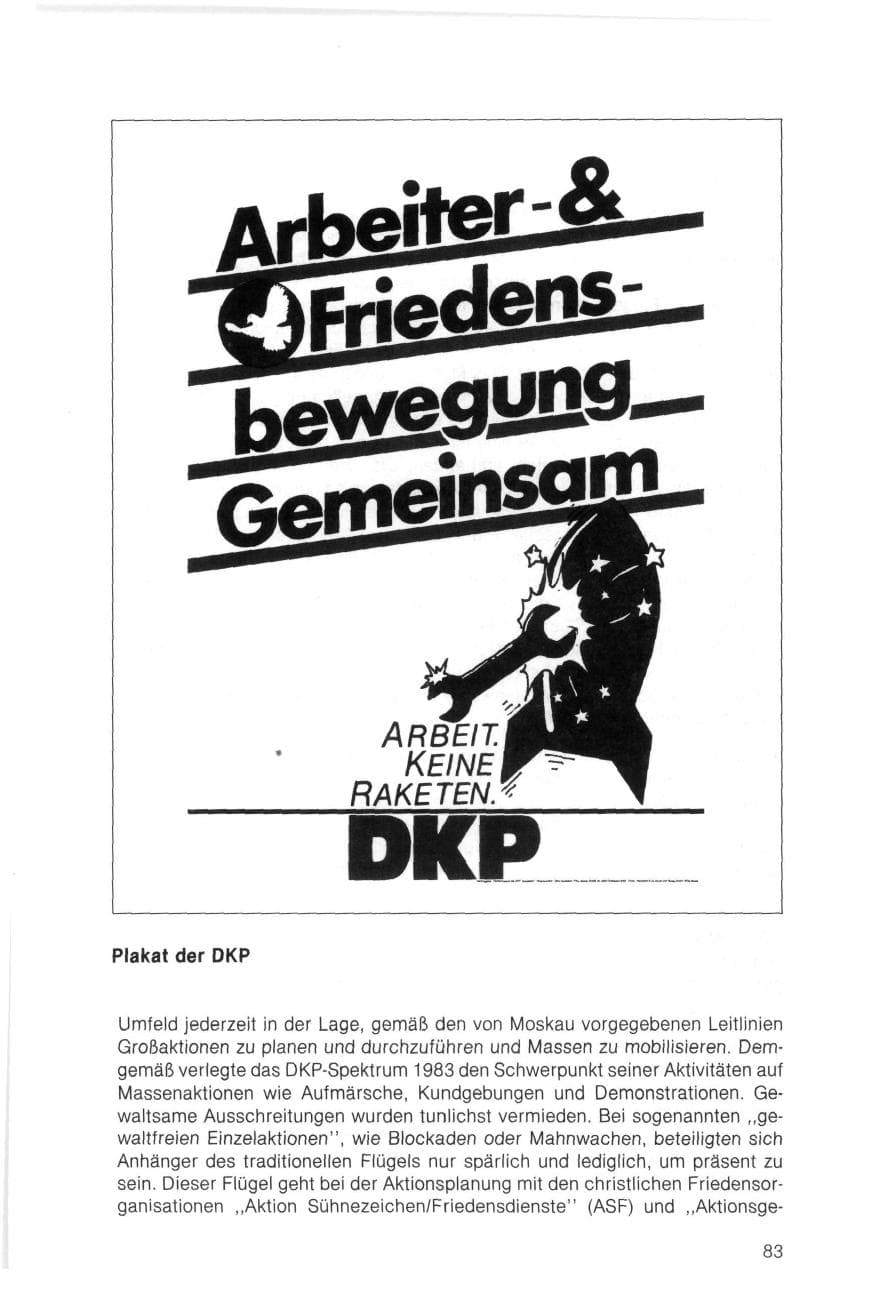Seite 83 des Verfassungsschutzbericht 1983 Bayern