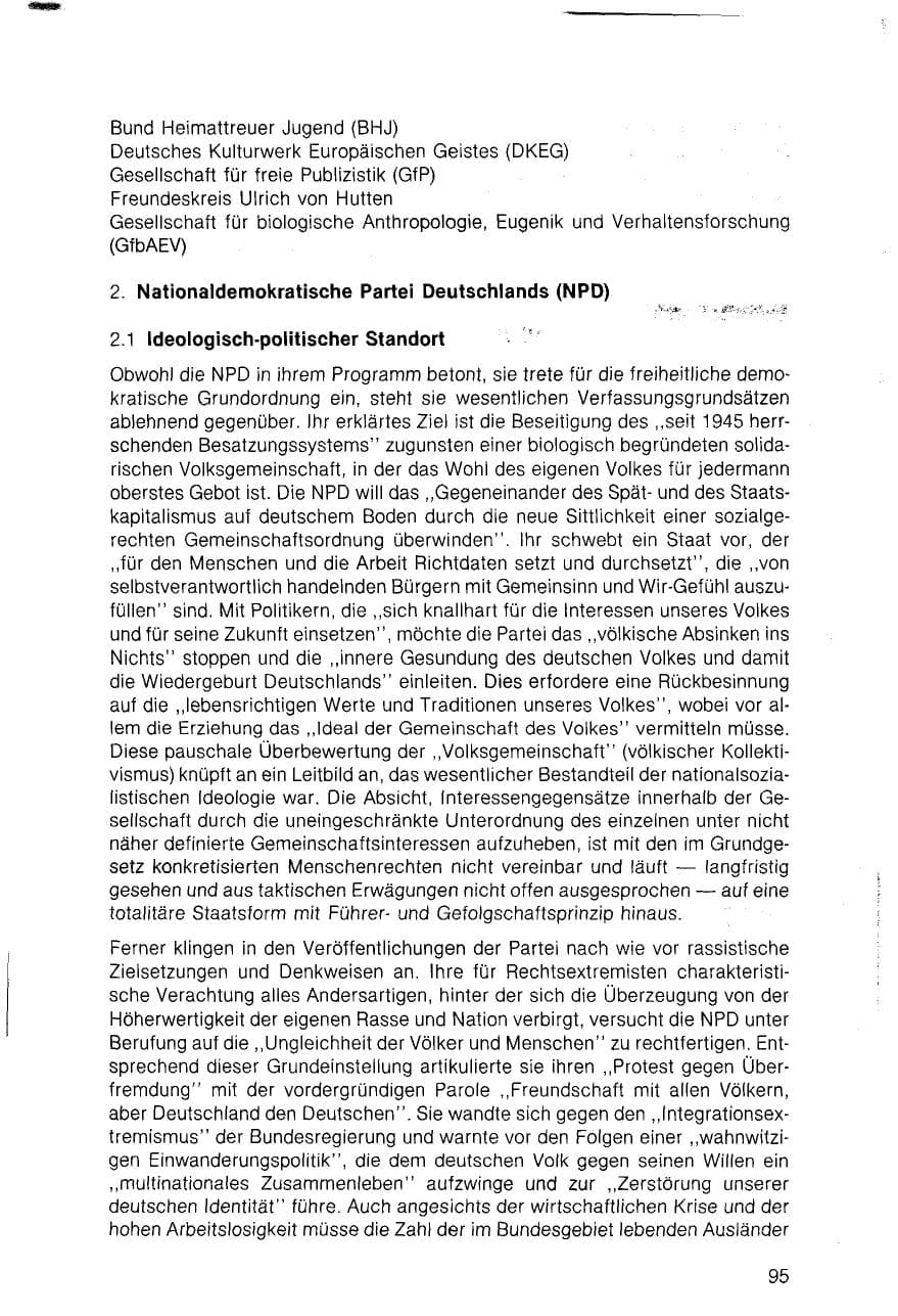 Seite 95 des Verfassungsschutzbericht 1983 Bayern