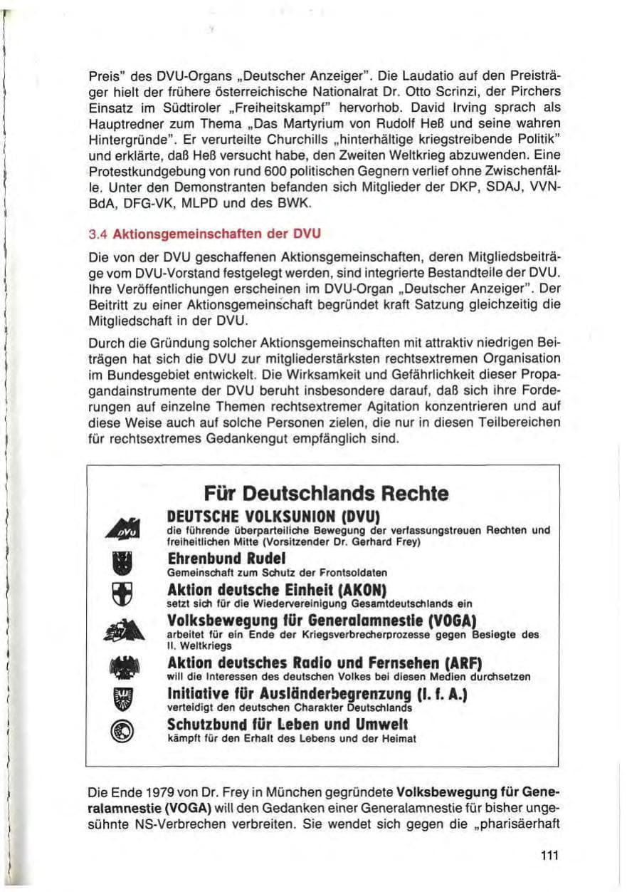 Seite 111 des Verfassungsschutzbericht 1984 Bayern