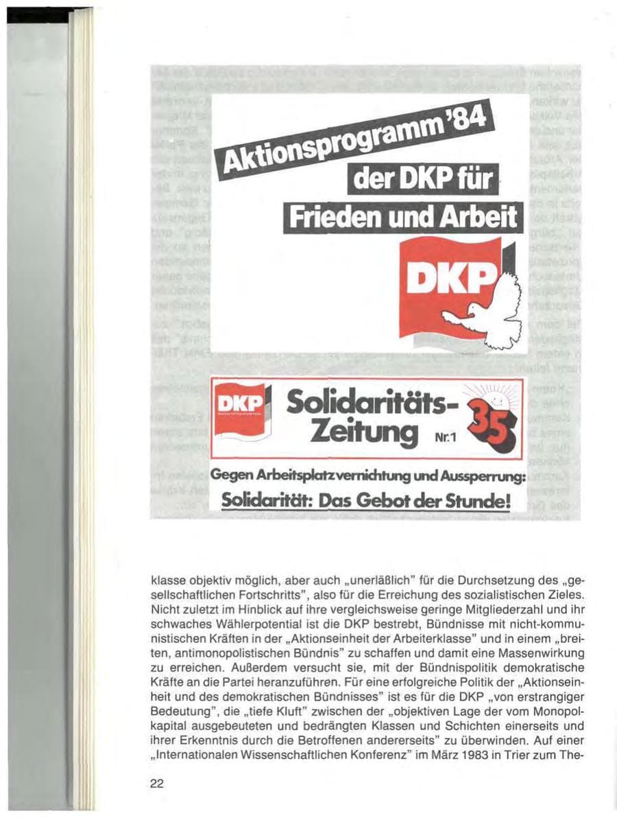 Seite 22 des Verfassungsschutzbericht 1984 Bayern