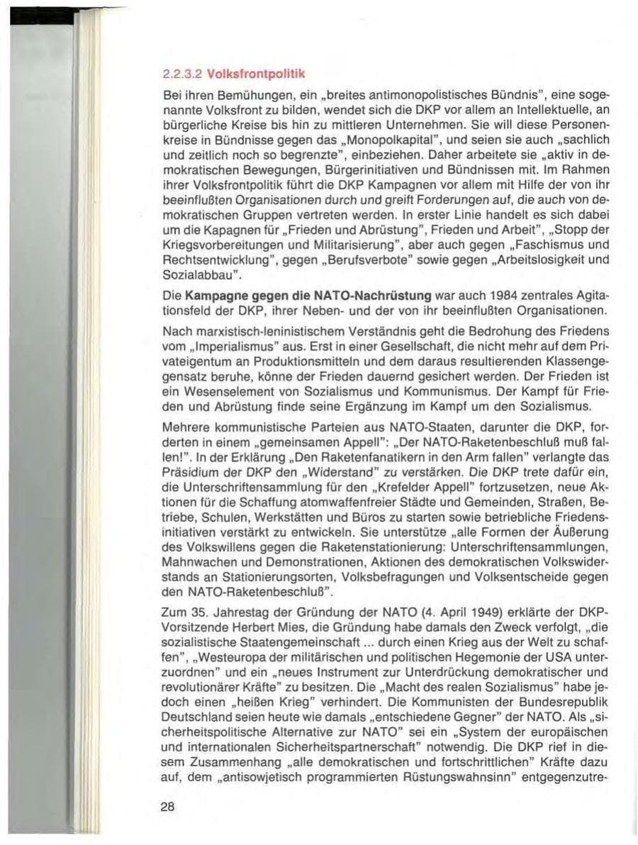 Seite 28 des Verfassungsschutzbericht 1984 Bayern