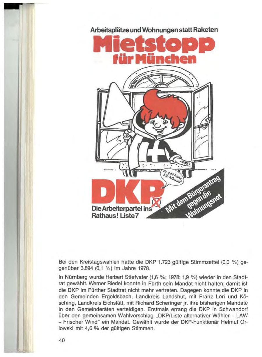 Seite 40 des Verfassungsschutzbericht 1984 Bayern