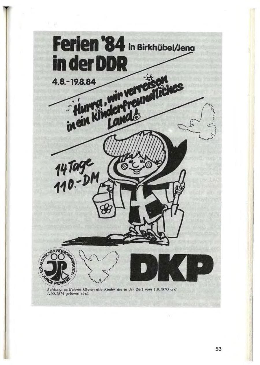Seite 53 des Verfassungsschutzbericht 1984 Bayern