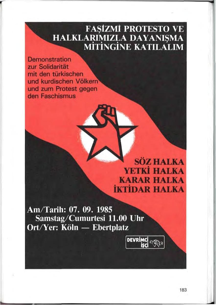 Seite 183 des Verfassungsschutzbericht 1985 Bayern