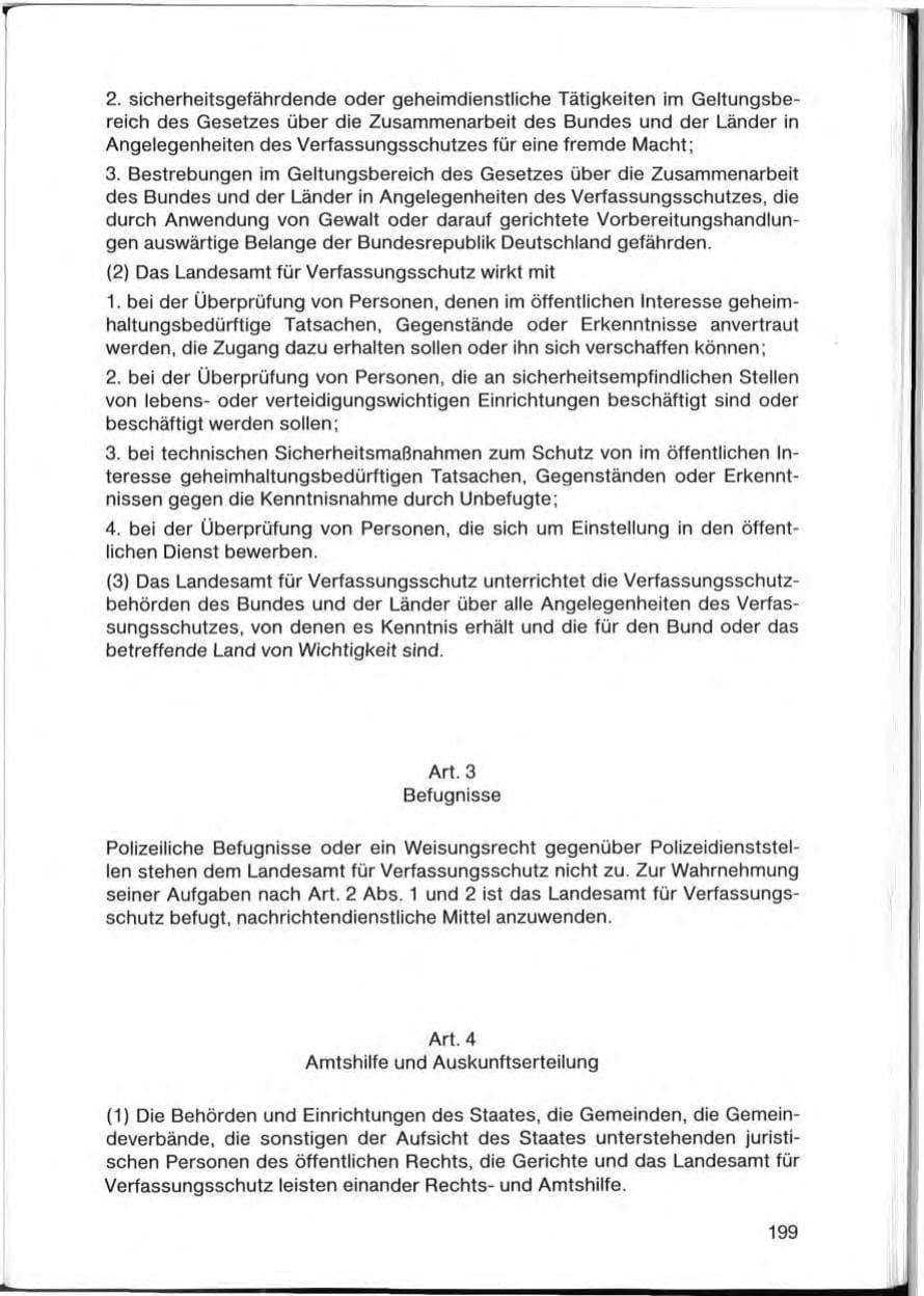 Seite 199 des Verfassungsschutzbericht 1985 Bayern