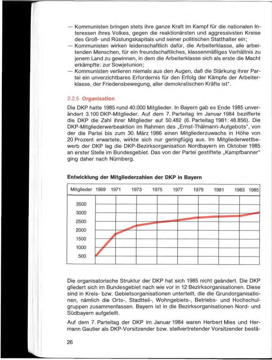 Seite 26 des Verfassungsschutzbericht 1985 Bayern
