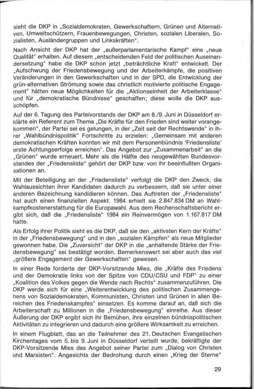 Seite 29 des Verfassungsschutzbericht 1985 Bayern
