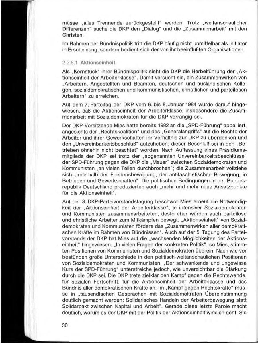 Seite 30 des Verfassungsschutzbericht 1985 Bayern