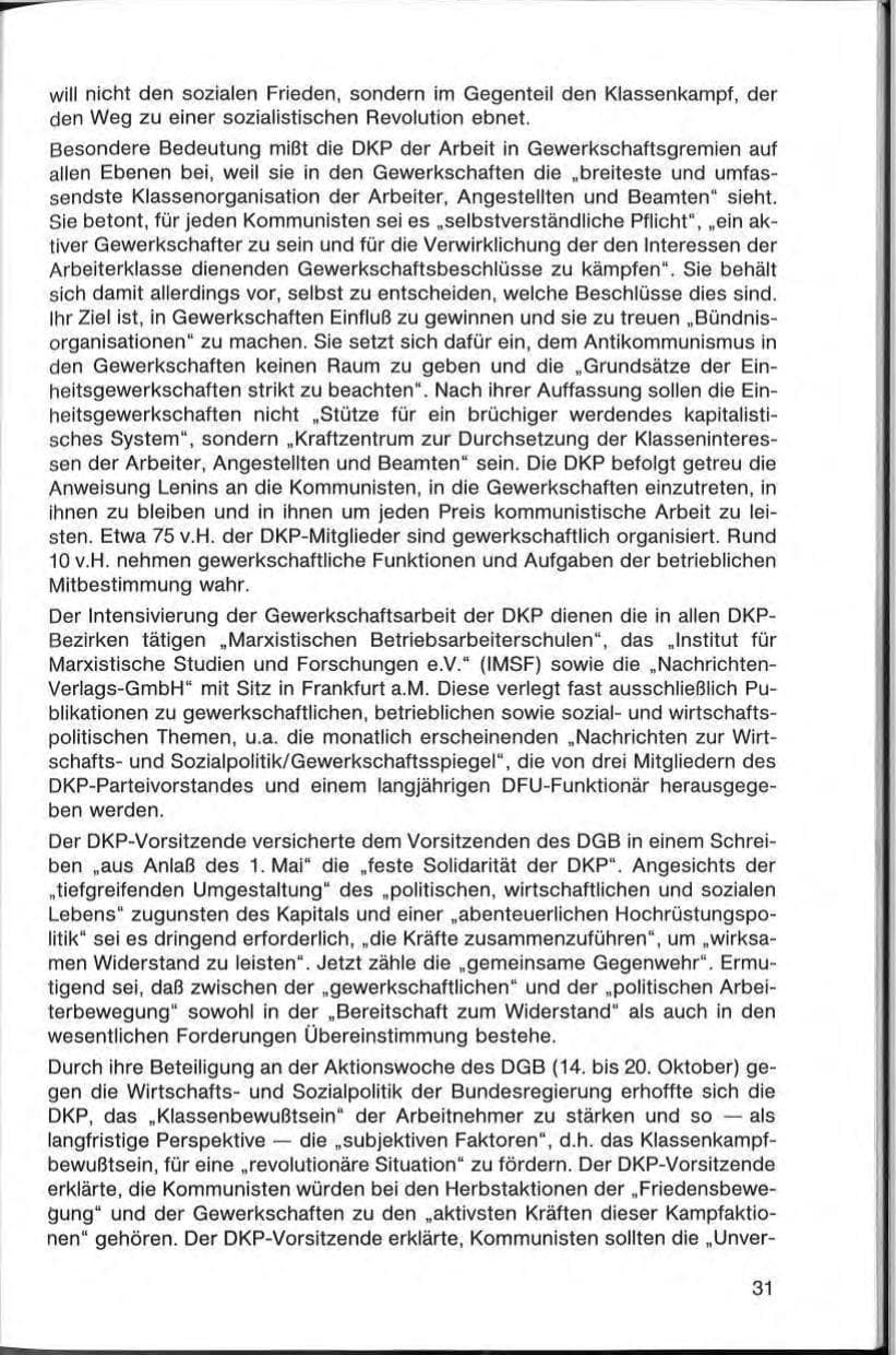 Seite 31 des Verfassungsschutzbericht 1985 Bayern