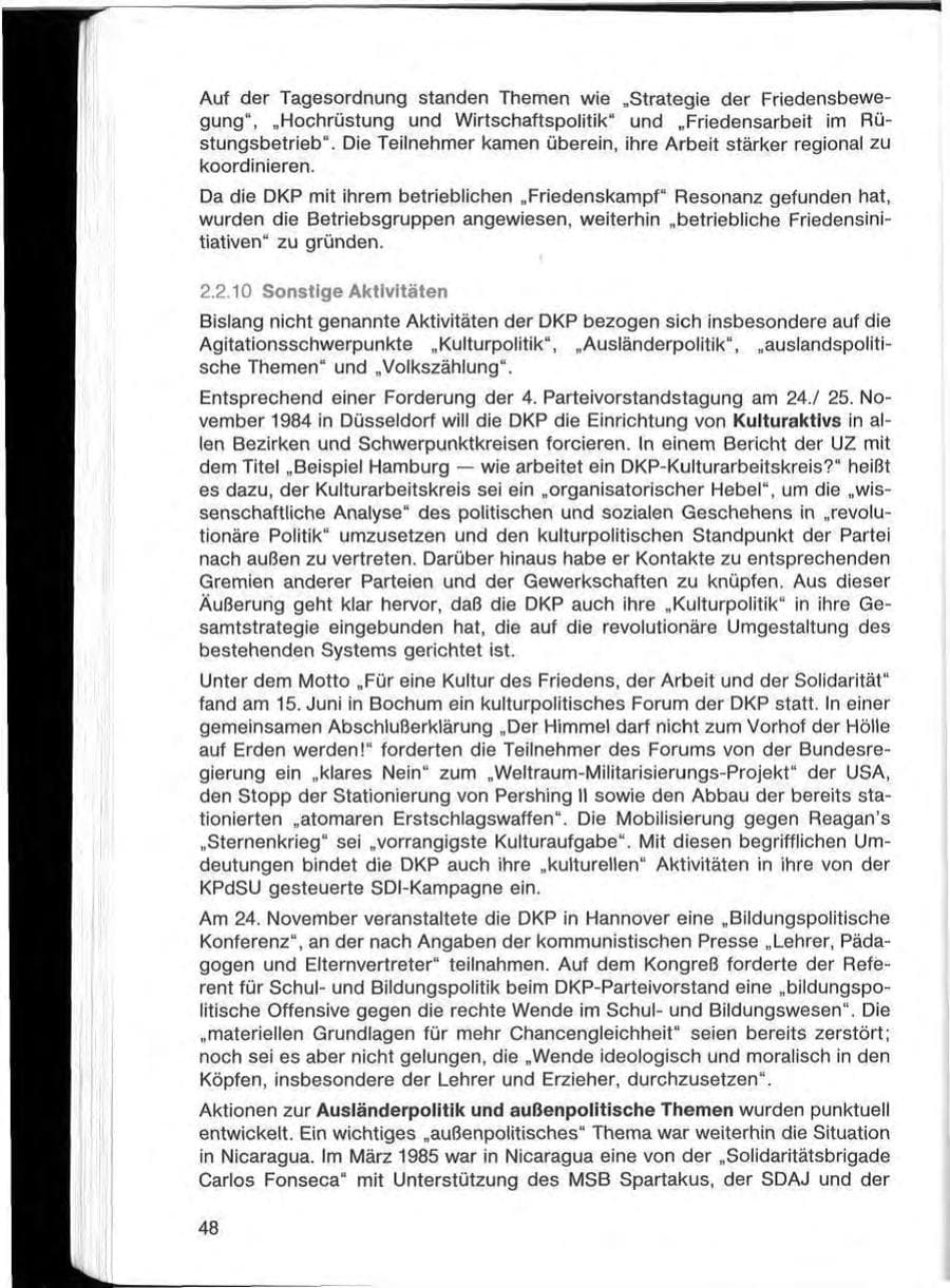 Seite 48 des Verfassungsschutzbericht 1985 Bayern