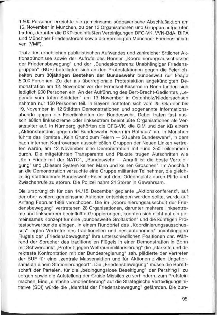 Seite 95 des Verfassungsschutzbericht 1985 Bayern