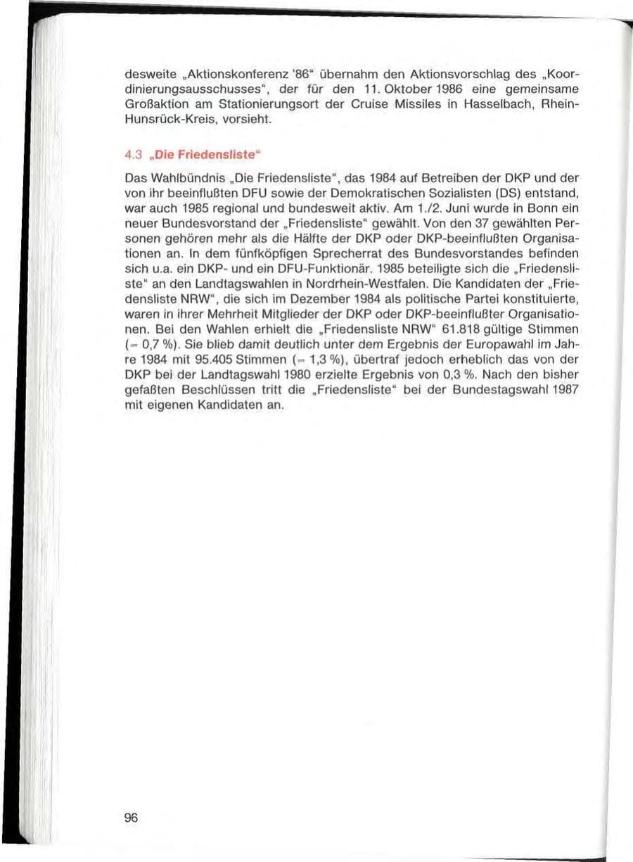 Seite 96 des Verfassungsschutzbericht 1985 Bayern