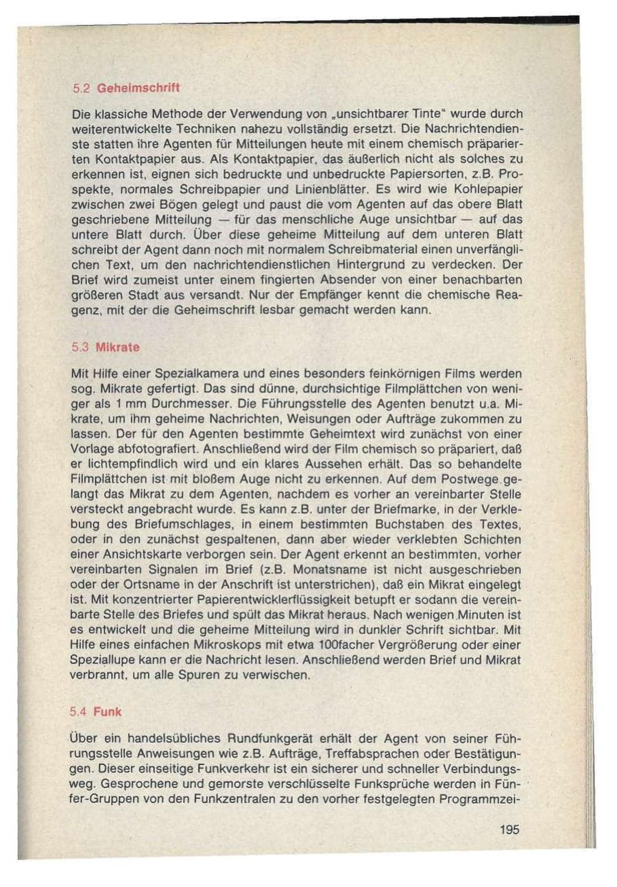 Seite 195 des Verfassungsschutzbericht 1986 Bayern