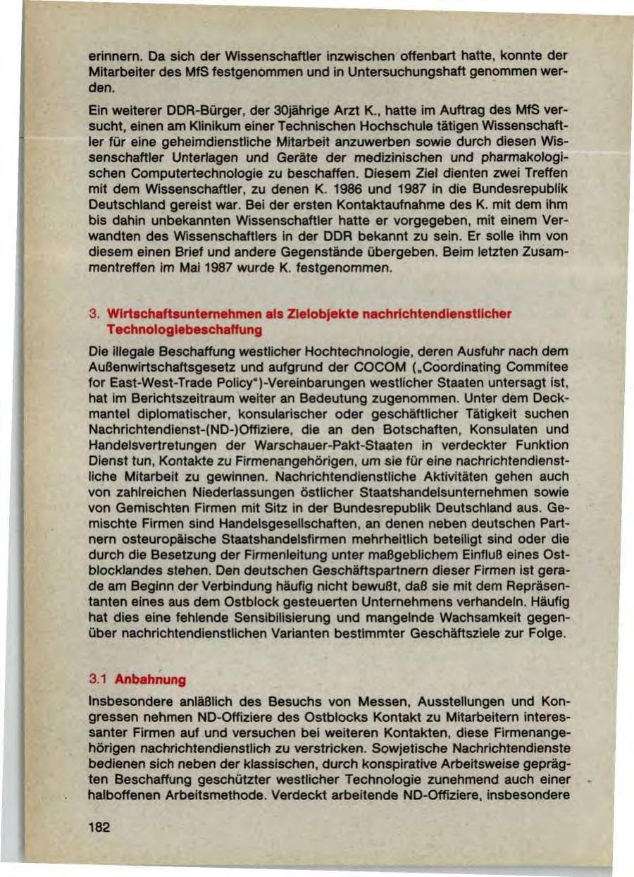 Seite 184 des Verfassungsschutzbericht 1987 Bayern