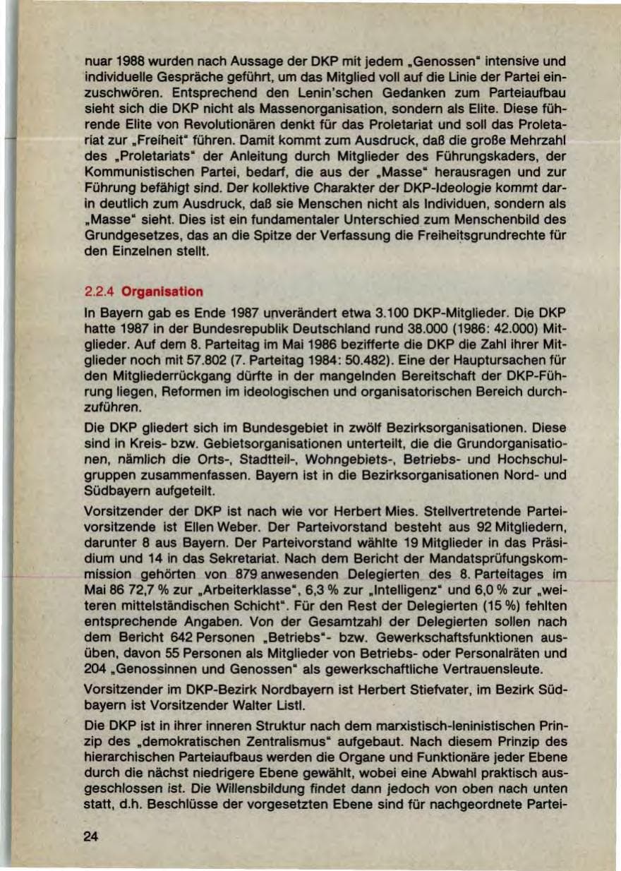 Seite 26 des Verfassungsschutzbericht 1987 Bayern
