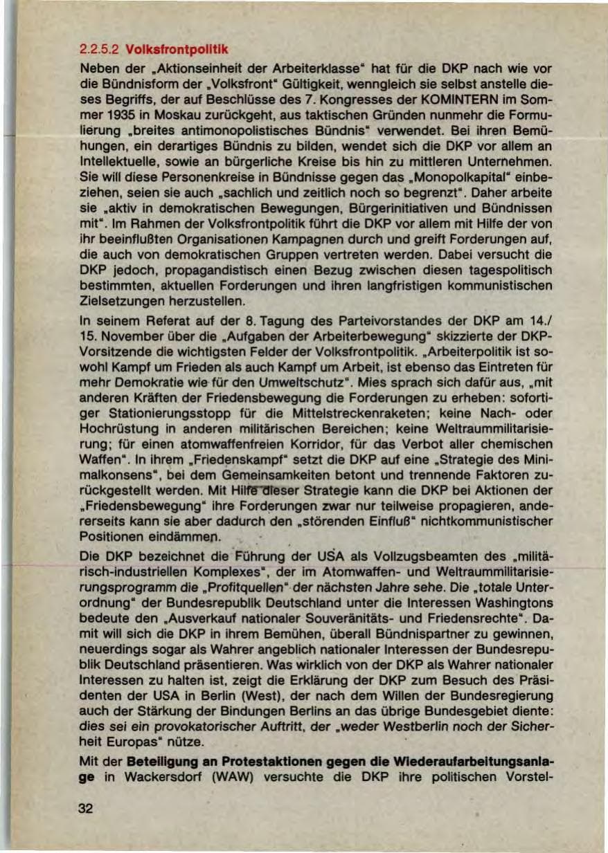 Seite 34 des Verfassungsschutzbericht 1987 Bayern