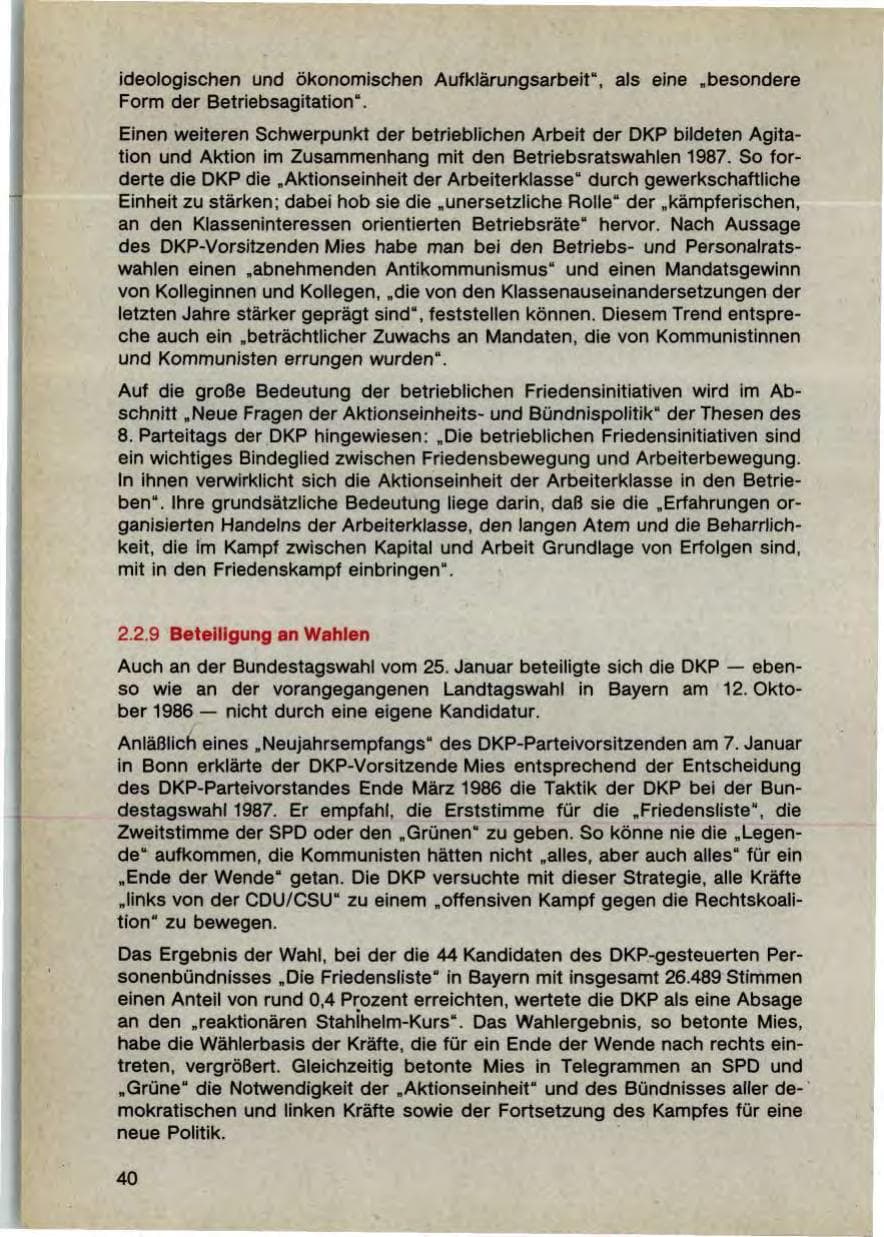Seite 42 des Verfassungsschutzbericht 1987 Bayern
