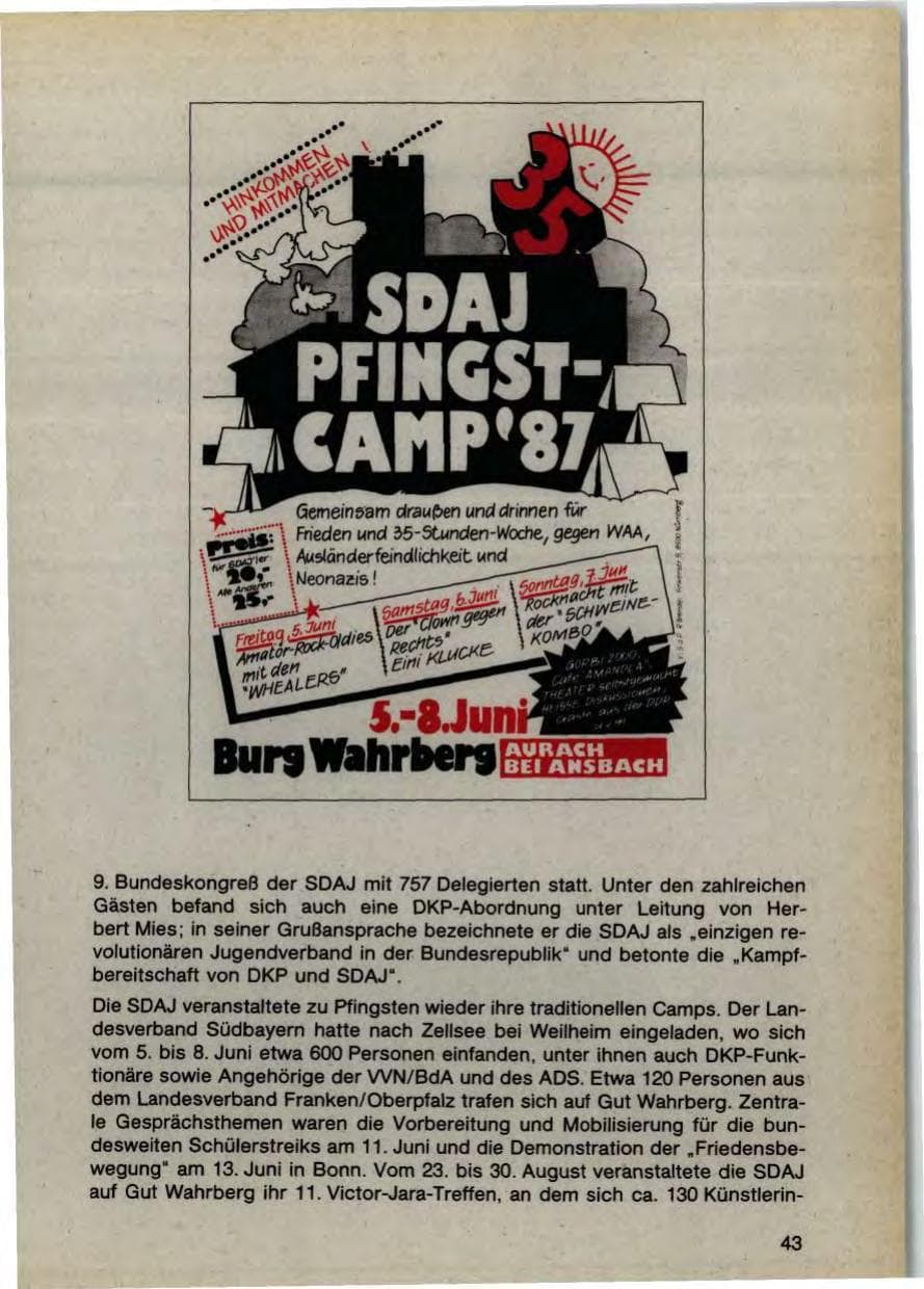 Seite 45 des Verfassungsschutzbericht 1987 Bayern